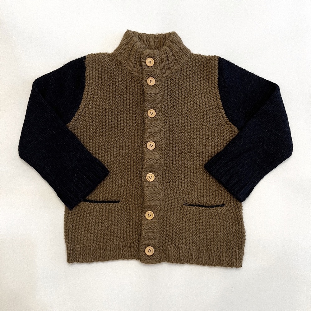 Bonton Brown Knit Boys' Sweater (Size: 8 ans)